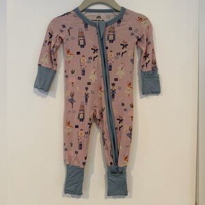 Little Joy Co Sleepies Nutcracker Baby Footies